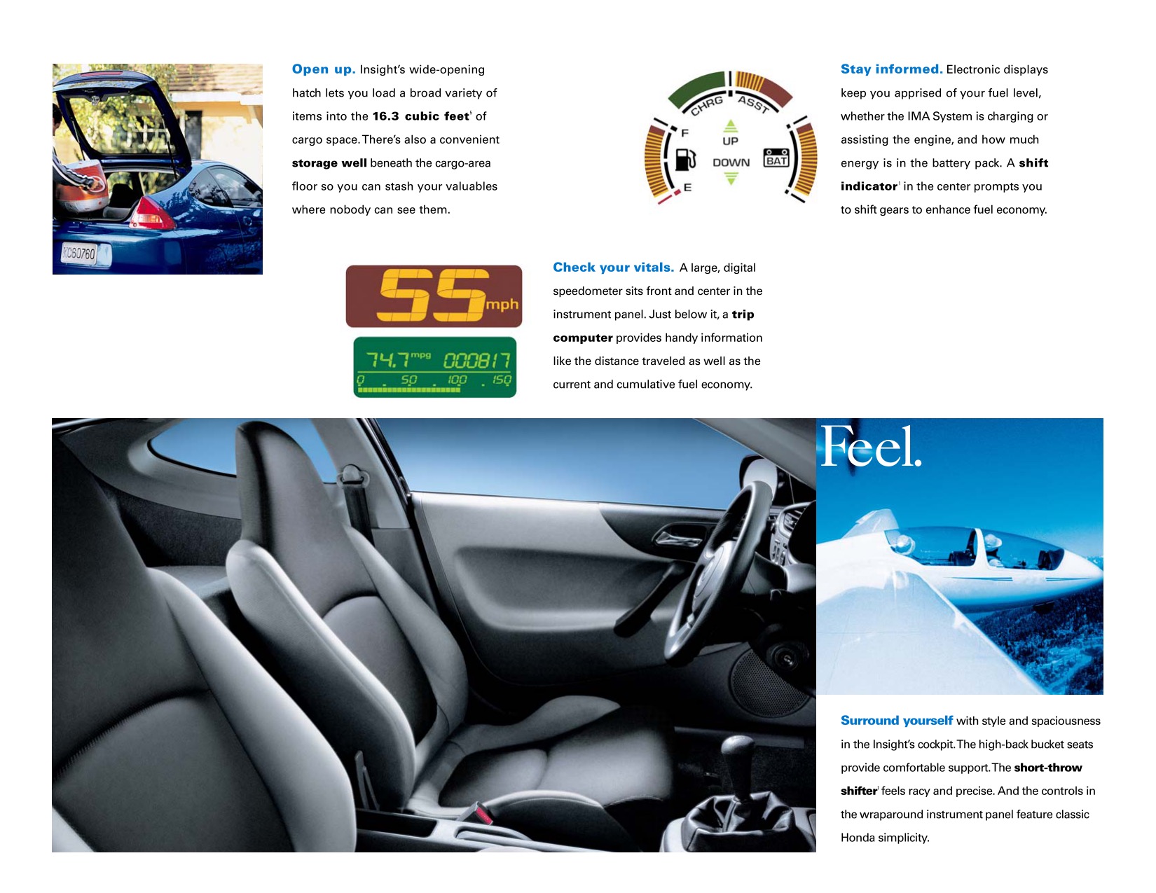 2002 Honda Insight Brochure Page 11